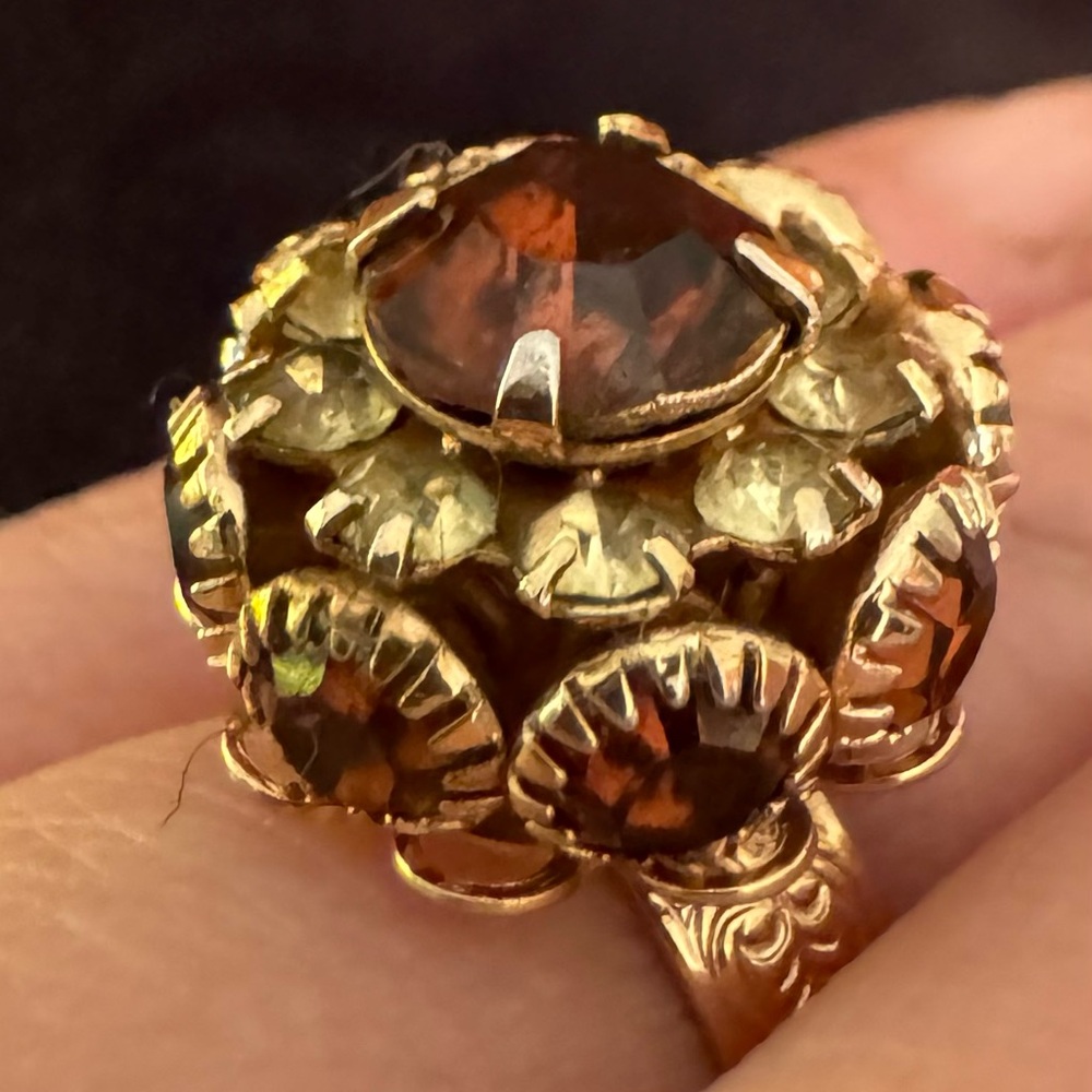 Vintage Emmons Adjustable, Prong-set Ring; Exc Condition